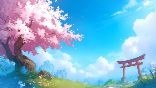 樱花自然壁纸-奈落语