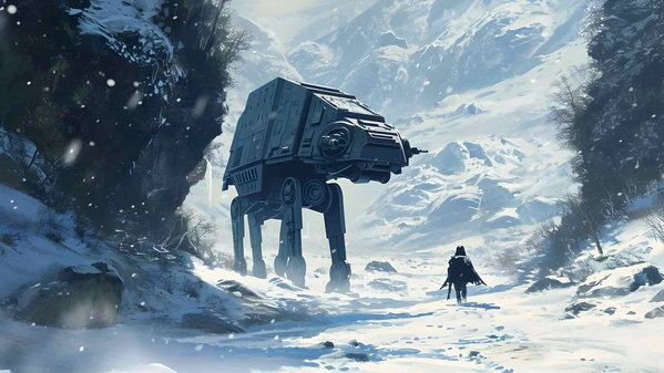 星球大战冬季 AT-AT 桌面壁纸-奈落语