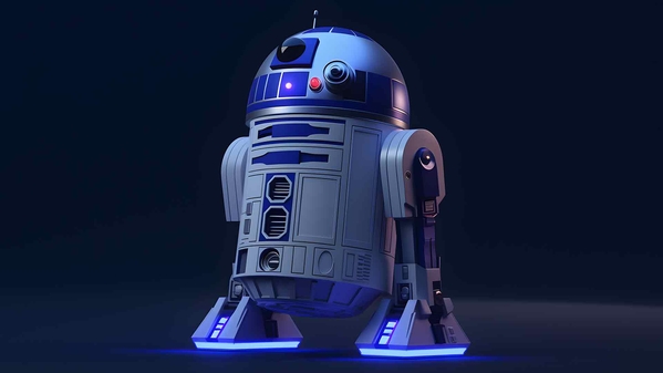 星球大战 R2-D2 深蓝色桌面壁纸-奈落语