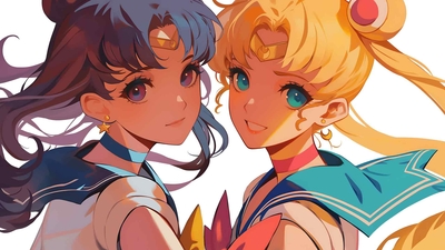 美少女战士和水星桌面壁纸-奈落语
