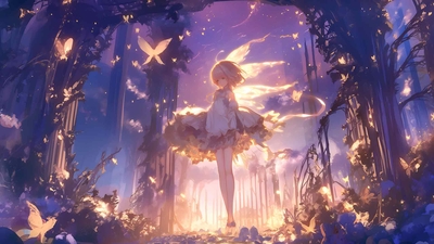 魔幻动漫女孩妖精美学桌面壁纸-奈落语
