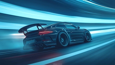 保时捷 911 TURBO 赛车桌面壁纸-奈落语