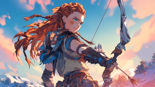 地平线零之曙光 ALOY 弓箭手 桌面壁纸-奈落语
