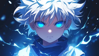 HXH KILLUA 深蓝色桌面壁纸-奈落语
