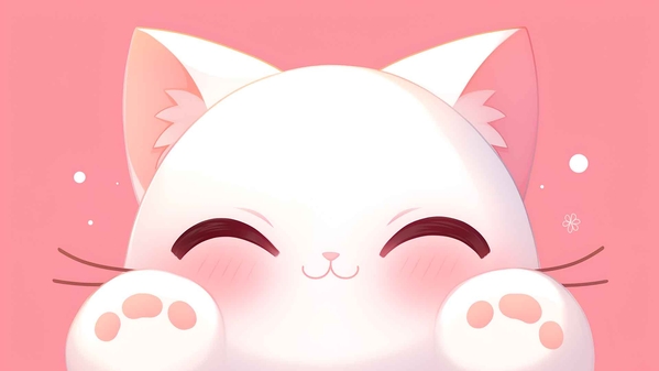 可爱的卡哇伊猫咪4K桌面壁纸-奈落语