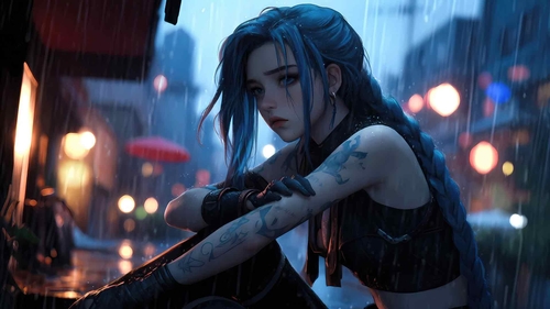 英雄联盟 雨中的金克斯-奈落语