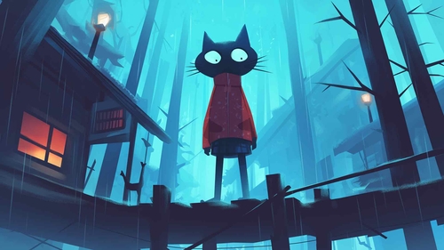 林中之夜 MAE BOROWSKI 桌面壁纸-奈落语