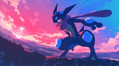 POKEMON GRENINJA 美丽的桌面壁纸-奈落语