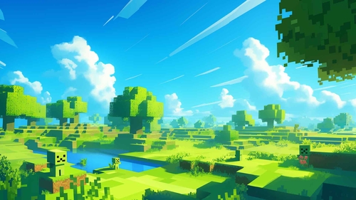 我的世界 (MINECRAFT) 世界风景桌面壁纸-奈落语