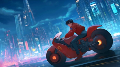 阿基拉 迷人夜城 Kaneda桌面壁纸-奈落语