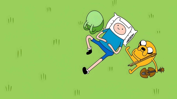 探险活宝 FINN & JAKE 放松草桌面壁纸-奈落语