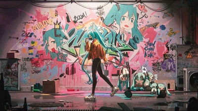 初音未来双马尾辫-奈落语