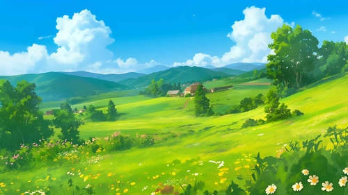 绿色自然风景壁纸-奈落语