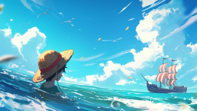 海贼王路飞海洋冒险桌面壁纸-奈落语