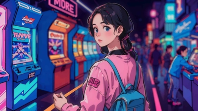 东京拱廊4K壁纸-奈落语