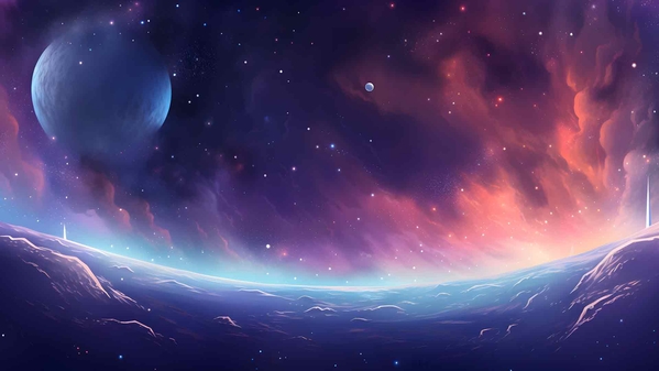 太空中的行星壁纸-奈落语