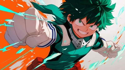 MHA DEKU 战斗动漫桌面壁纸-奈落语