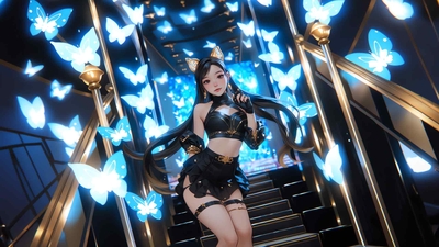 动漫女孩 4k壁纸-奈落语
