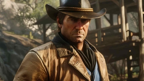 RDR2 严肃的亚瑟与帽子桌面壁纸-奈落语
