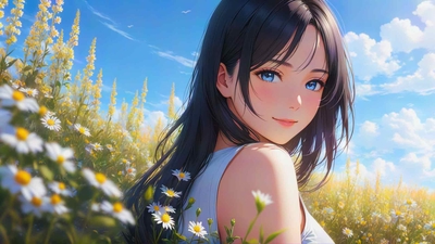 动漫女孩 4K壁纸-奈落语