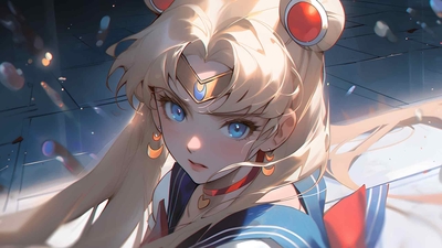 动漫美学美少女战士 – 桌面壁纸-奈落语