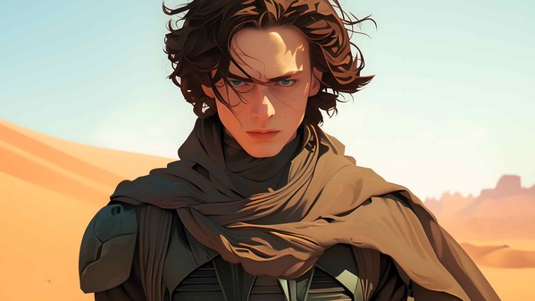 沙漠中的沙丘 PAUL ATREIDES 桌面壁纸-奈落语