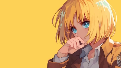 AOT ARMIN ARLERT 黄色动漫桌面壁纸-奈落语