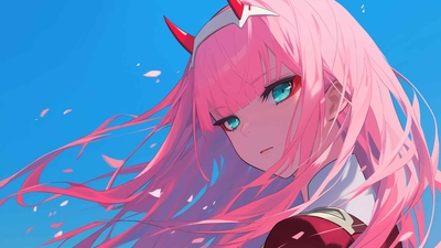 优雅 Zero Two 4K 壁纸-奈落语