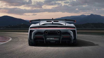 法拉利 Sf90 Stradale 后部 2023-奈落语