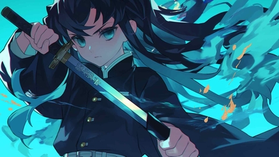 鬼灭之刃无一郎桌面壁纸-奈落语