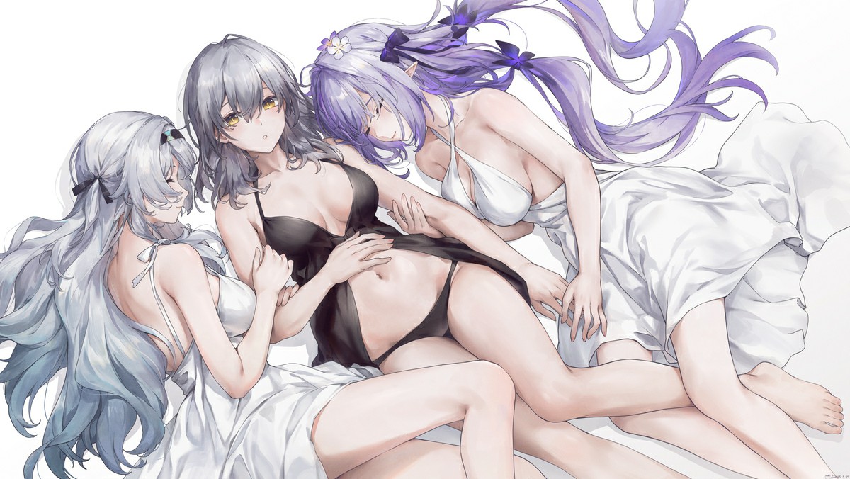 星穹铁道三美依偎 慵懒治愈氛围感拉满