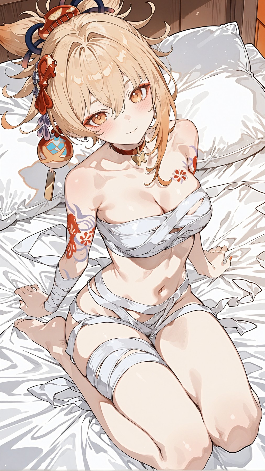 独特装扮的二次元少女形象