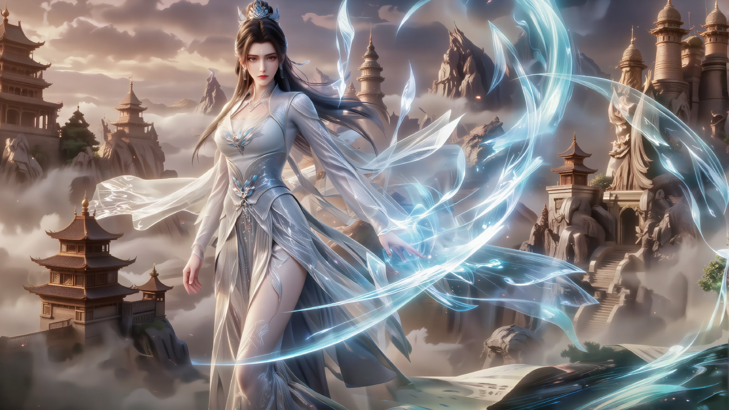 冰系仙者踏云而来，古域琼楼展飒爽风姿