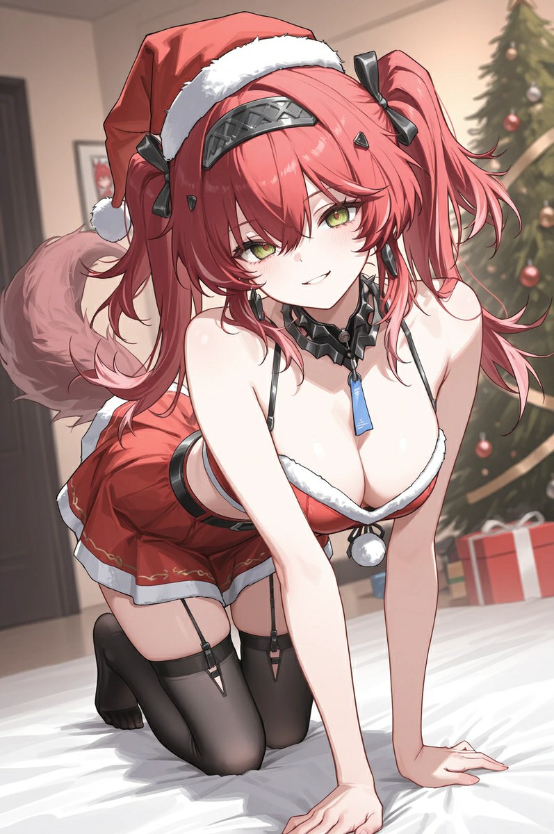 圣诞主题动漫少女的魅力瞬间