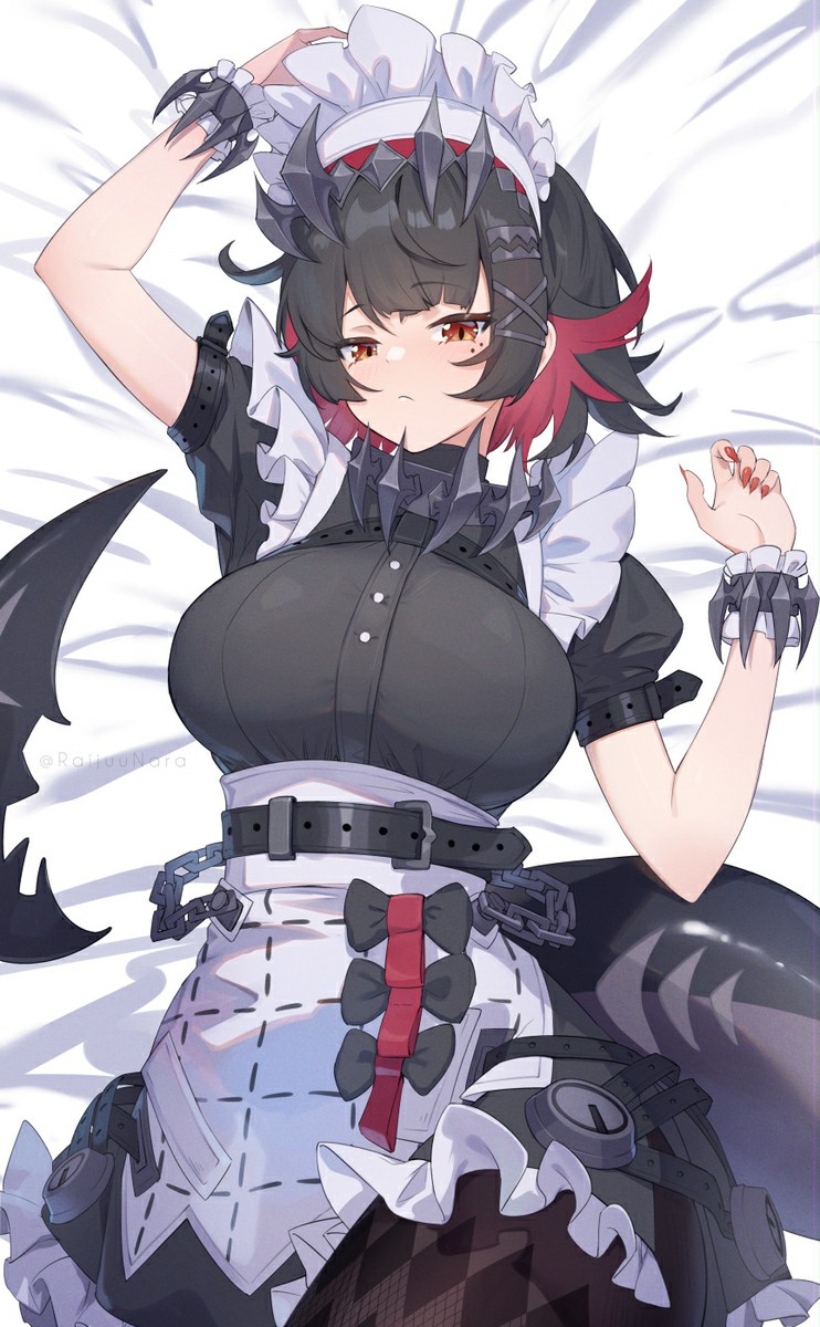 暗黑女仆风角色,细节拉满超吸睛