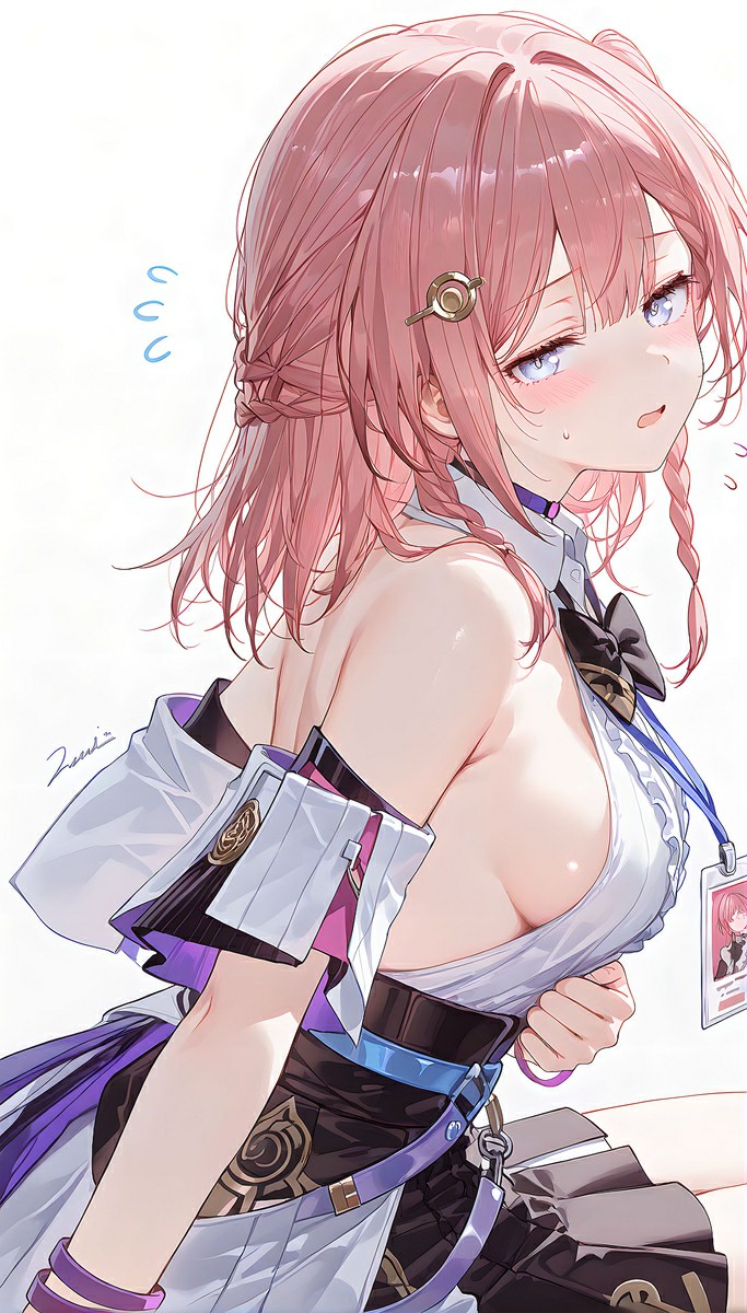 星穹铁道三月七害羞脸红 露肩模样太勾人