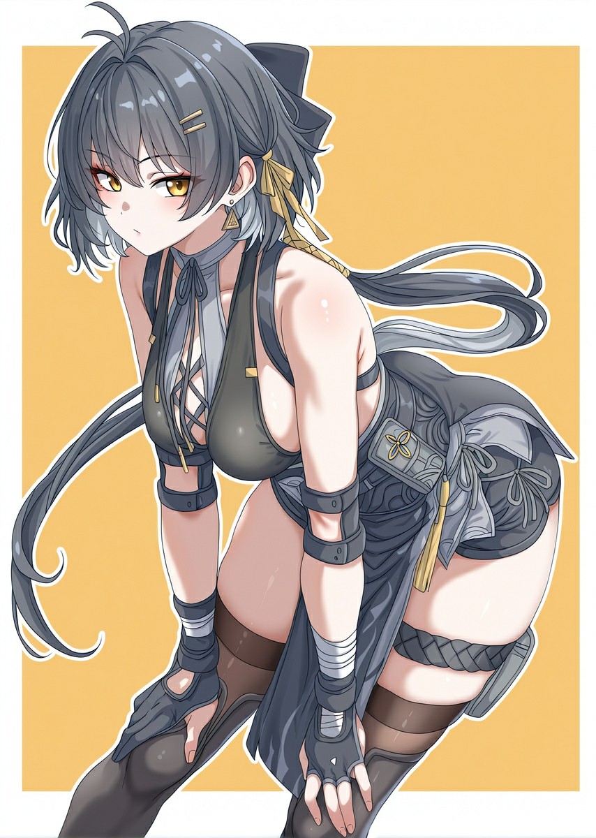 冷飒灰发女忍 干练又柔媚的惊艳战斗造型