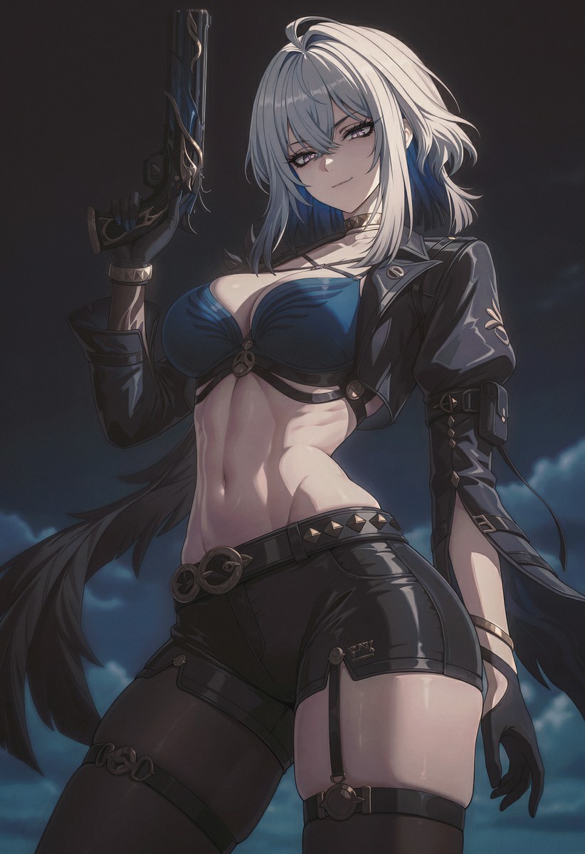 酷飒枪系美女，谁的二次元梦中情角