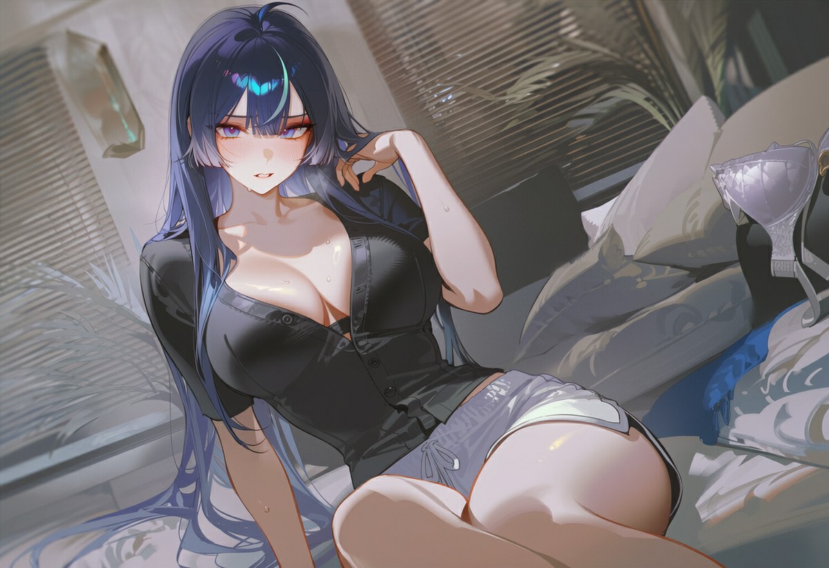 魅力十足的动漫风性感少女