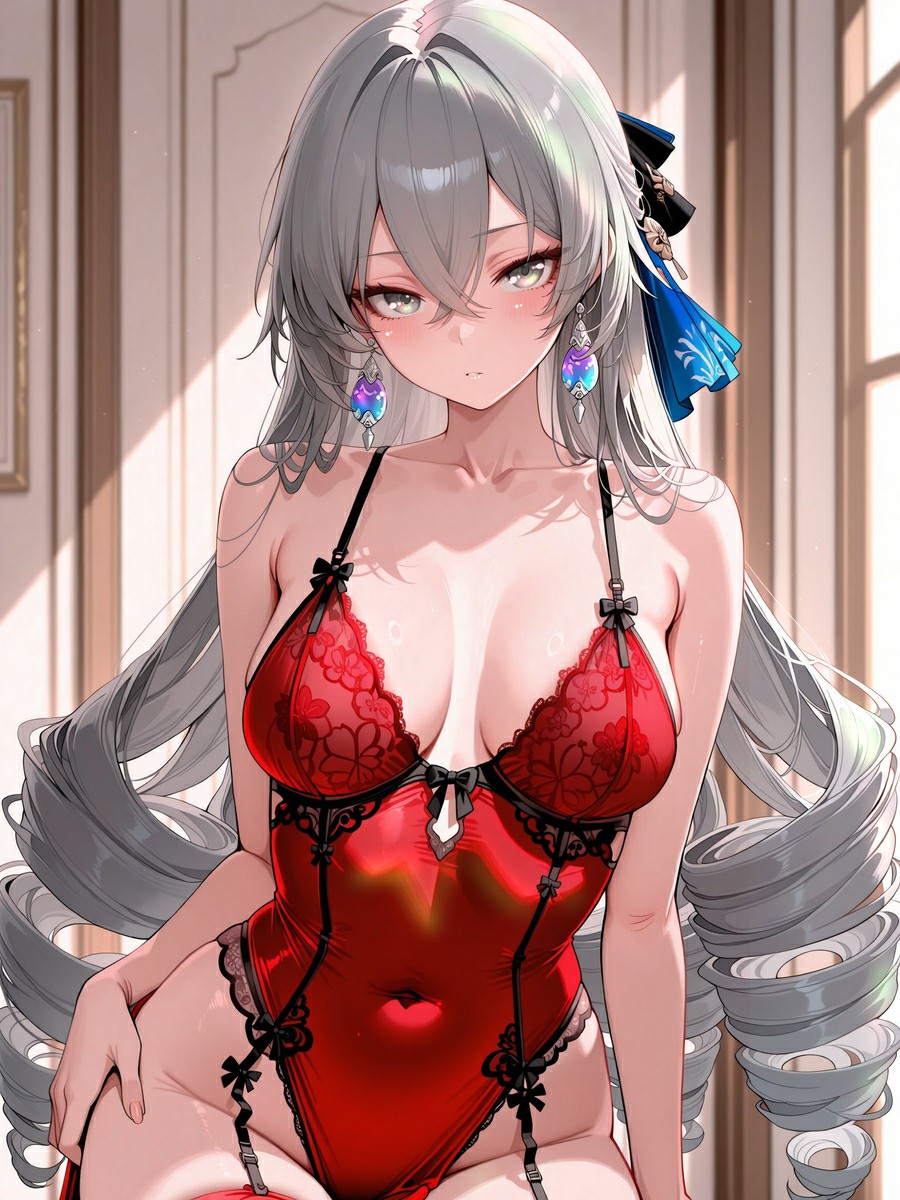 红装美少女的独特魅力展现