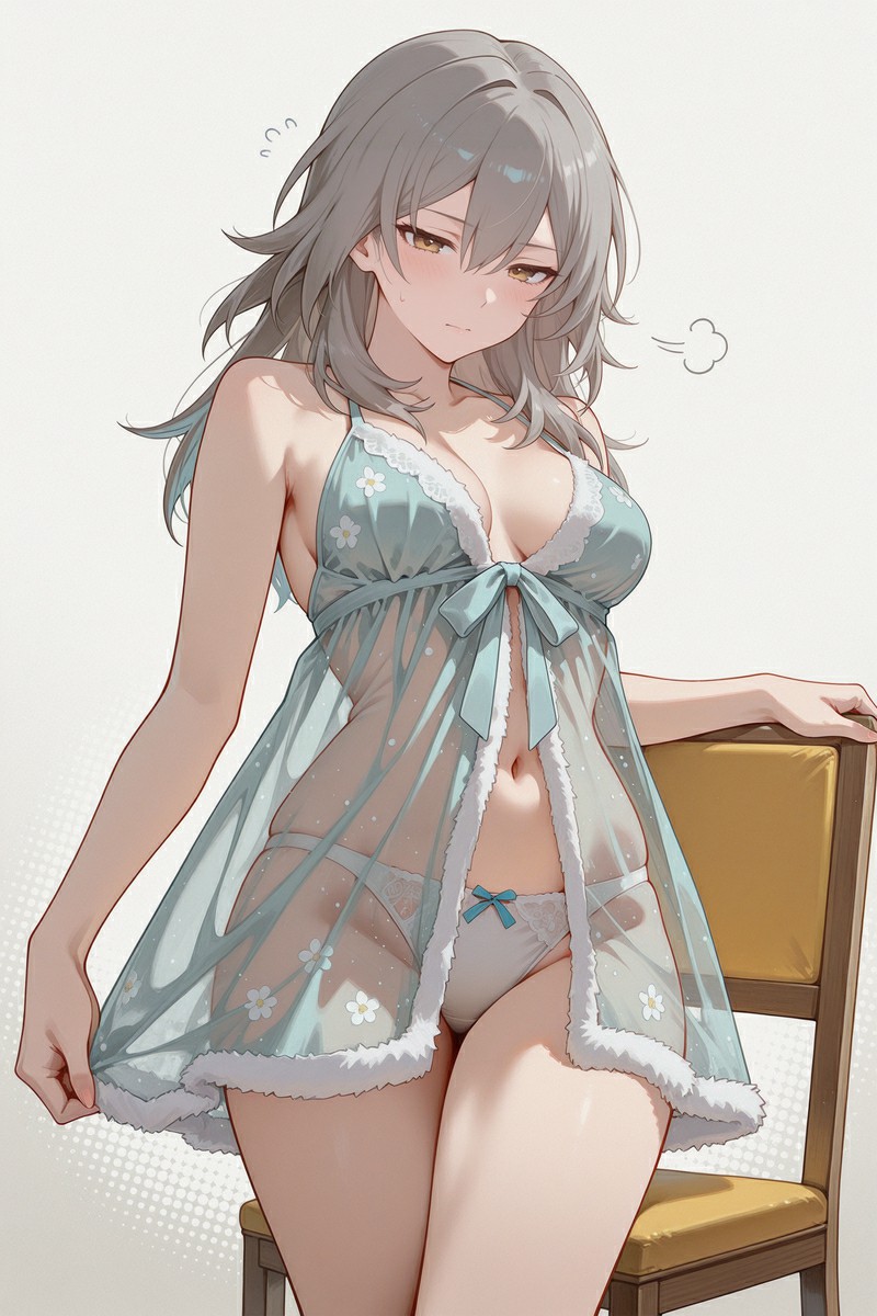 星穹铁道女开拓者 薄纱睡裙娇羞氛围感拉满