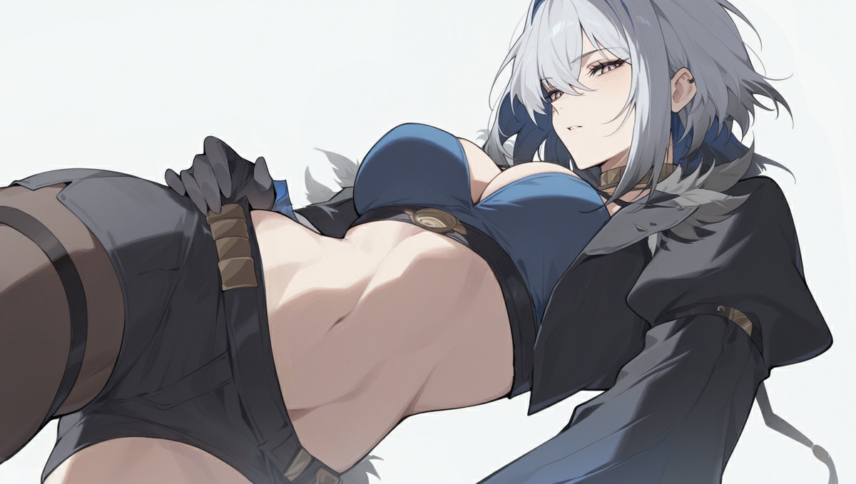 冷冽银发御姐登场 飒爽气场配绝佳身材