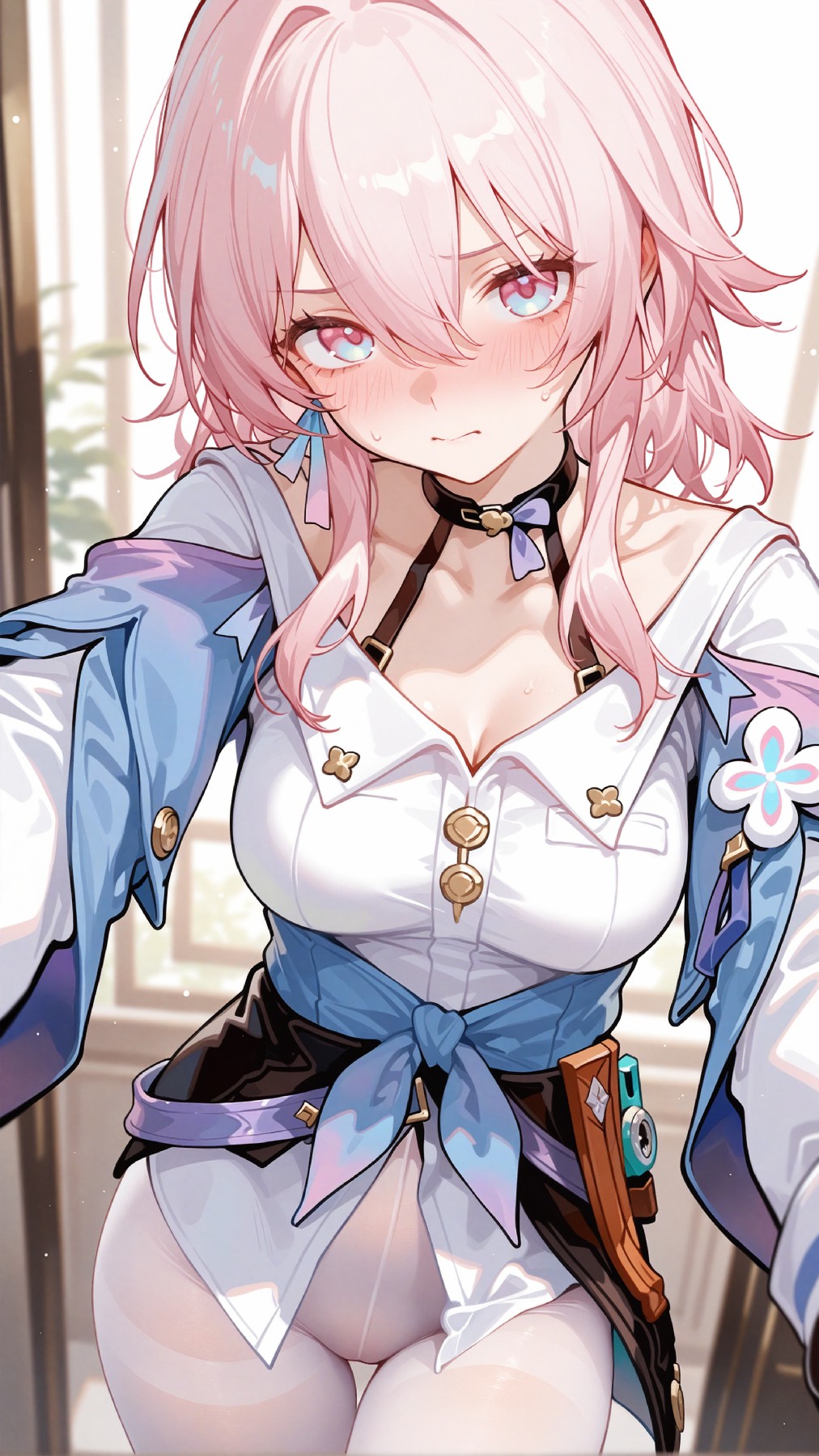 梦幻粉发二次元少女的独特魅力