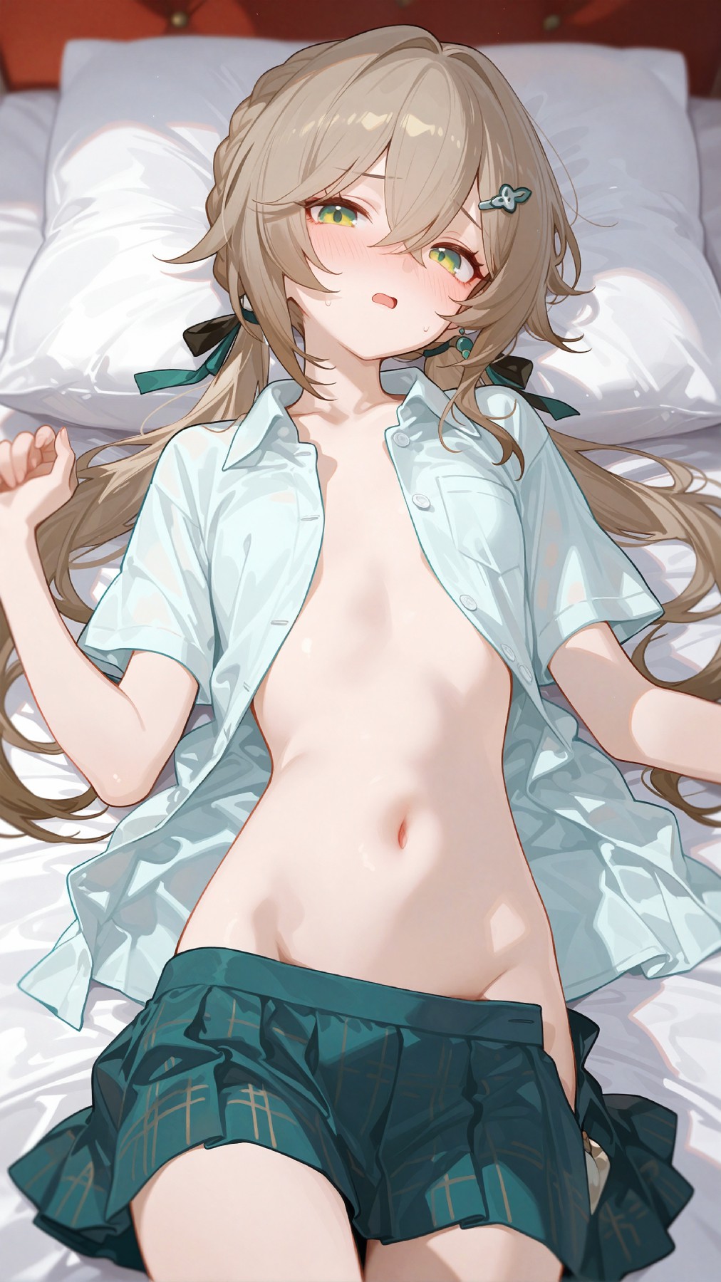 慵懒居家的二次元少女氛围感拉满