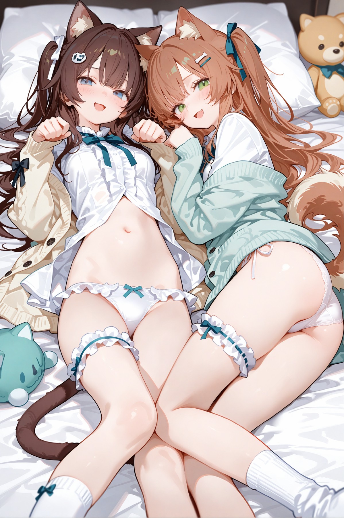 软萌猫耳娘闺蜜的甜蜜居家小日常