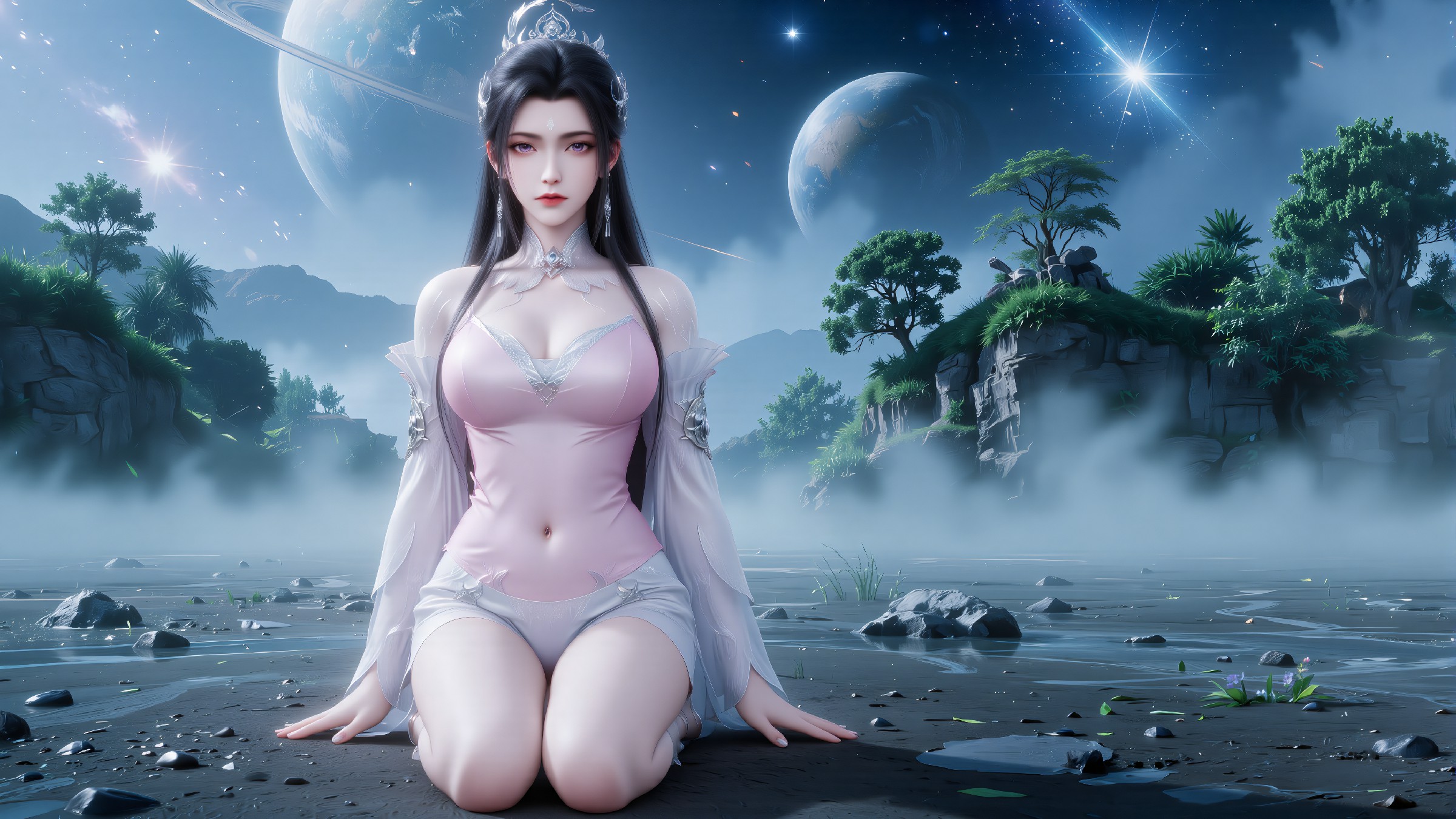 梦幻仙侠风美人，星际奇幻邂逅