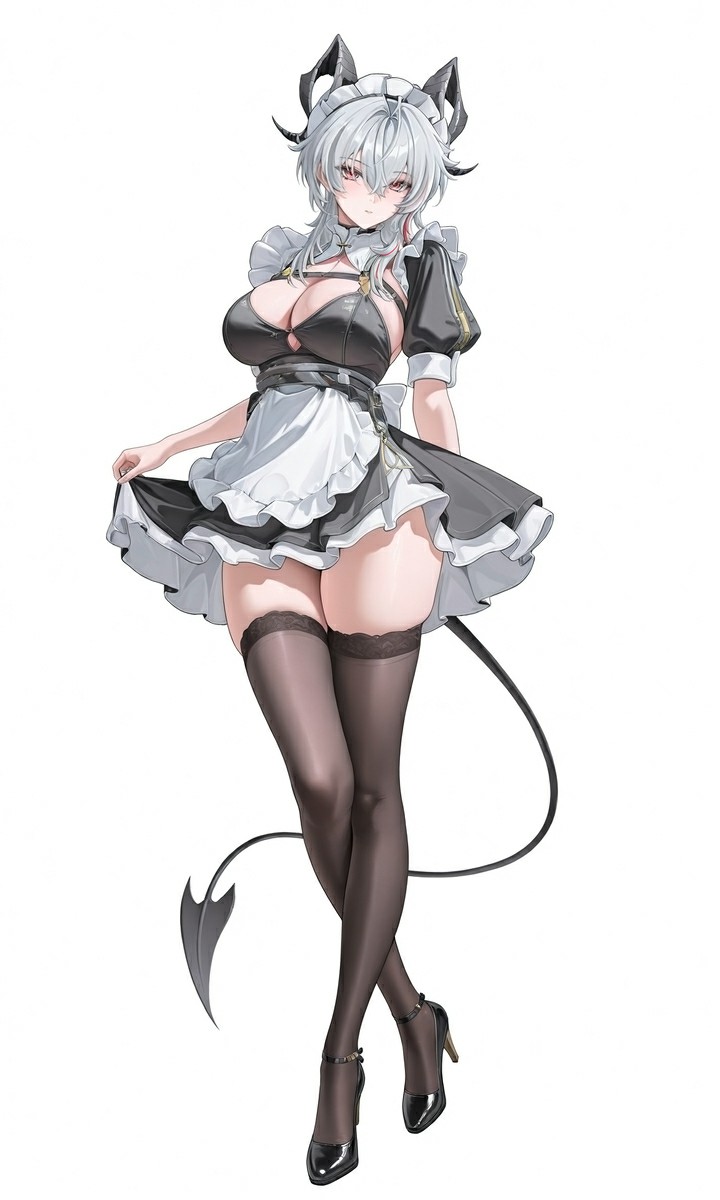 银发恶魔女仆登场 冷艳御姐风精准戳中喜好