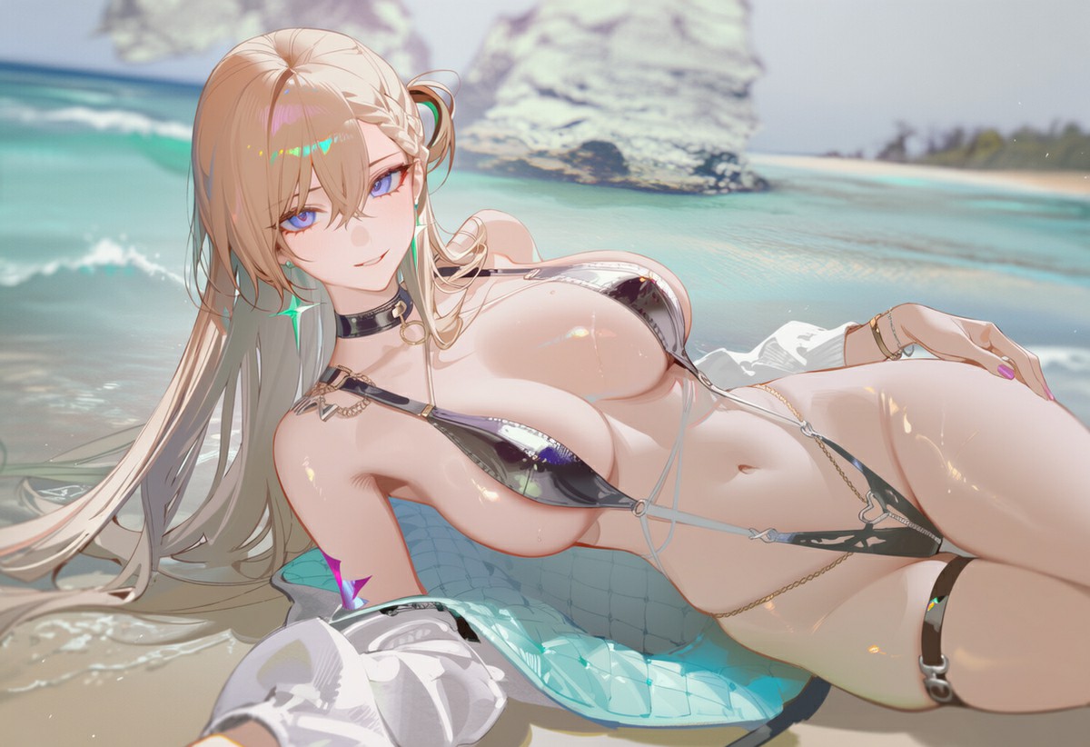 海边性感动漫女郎的魅力瞬间