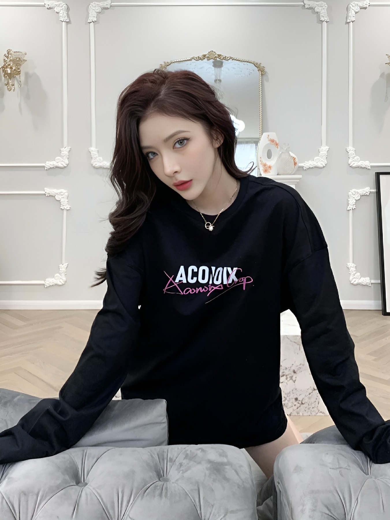 黑色字母卫衣 慵懒日常穿搭感拉满