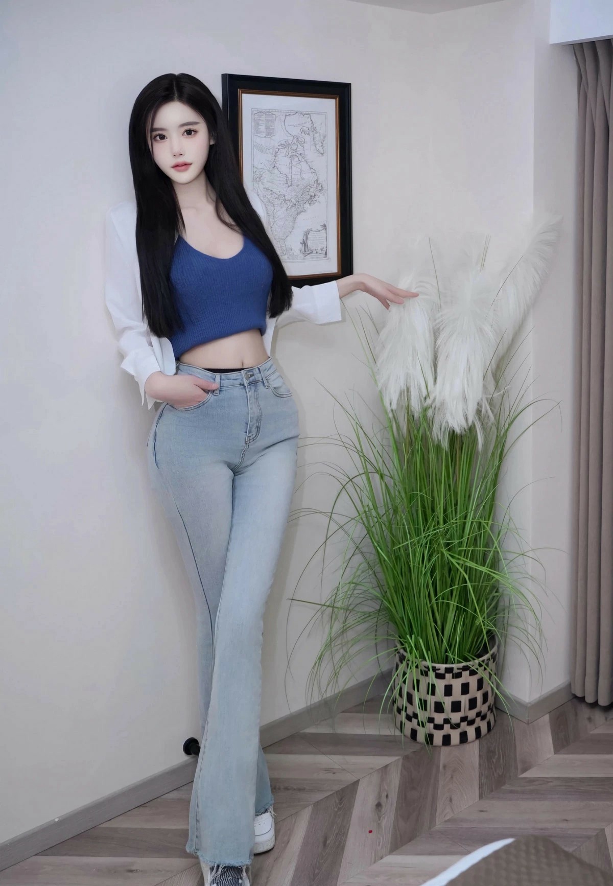 简约休闲显身材穿搭 日常出街清爽又好看